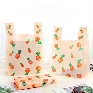 ถุงเสื้อยืด HDP/LDPE กระเป๋าซูเปอร์มาร์เก็ตขนาดถุงช้อปปิ้งและการพิมพ์ตามต้องการ - Product Image 2