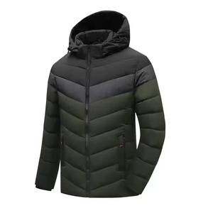Veste bouffante à manches longues personnalisée de haute qualité pour hommes col montant hiver décontracté matelassé poly-rempli vêtements d'extérieur vent par marque - Product Image 6