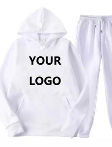 Ensemble de survêtements unisexes respirants en polaire 100% coton personnalisés, vente en gros de survêtements à manches longues de coupe régulière pour hommes - Product Image 3