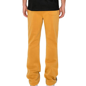 Wholesale OEM Service Men's Winter Casual Sweatpants-Eco-Friendly 100% Cotton Canvas Fleece Thickness <b>Elastic</b> Waist <b>Lace</b>-Up - Product Image 6