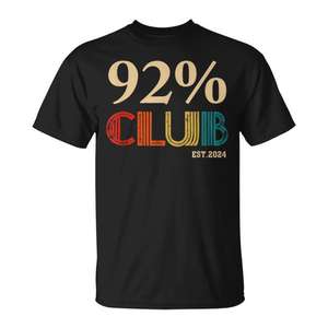Maglietta 92 Club I Am the 92 Percent Black History Month - Product Image 1