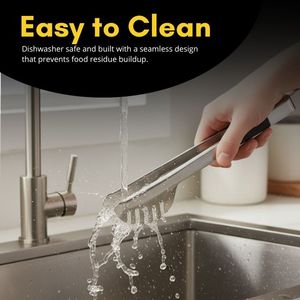 ที่คีบอาหารสแตนเลสพร้อมที่จับสบาย - Product Image 6