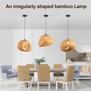 ไฟเพดานไม้ไผ่สำหรับพื้นที่อยู่อาศัยดีไซน์แบบชนบทธรรมชาติที่ผลิตในเวียดนาม - Product Image 4