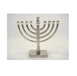 Nouvelle variété de menorah Hanoucca en aluminium, taille standard, anti-ternissement, chandelier juif à 9 branches et porte-bougie - Product Image 1