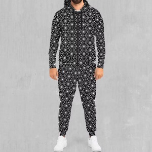 Ensemble de survêtement pour homme, moderne, léger, athlétique, manches longues, deux pièces, idéal pour la salle de sport, le fitness, la course à pied, les sports de plein air et l'art personnalisé - Product Image 2