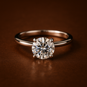 Anillo de Compromiso Solitario Único y Original de 6.80MM, Oro Rosa de 18K, Corte Princesa, Certificado IGI, para Bodas, Fiestas y Aniversarios, de la India - Product Image 5