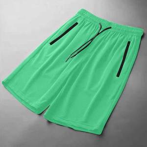 Pantalones cortos para correr Fitness de seda helada para hombre, pantalones cortos de algodón suave para yoga, ropa de playa informal para entrenamiento - Product Image 4