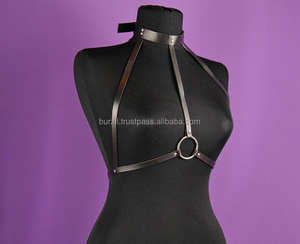 Harnais en cuir à double boucle Festival Gothique Accessoire de mode Cadeau pour elle LWH-0032 - Product Image 5