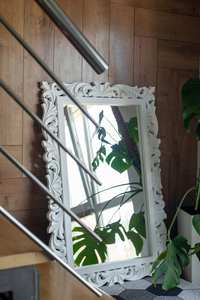 Modern <b>Round</b> Silver Mosaic <b>Mirror</b> Customizable Design for Decorative Usage - Product Image 5