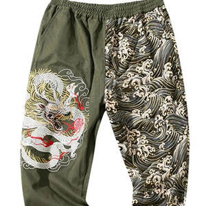 Precio barato Ropa informal Transpirable Nuevo estilo Algodón Logotipo personalizado Hombres Pantalones bordados Nuevo diseño Pantalones de hombre - Product Image 5