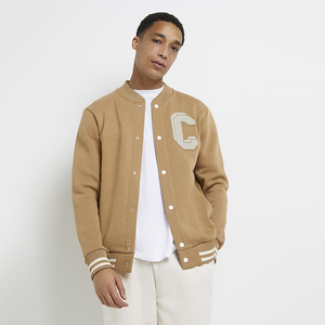 Veste de Baseball en molleton de coton pour homme, vente en gros - Product Image 1