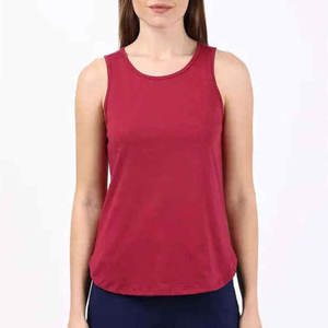 เสื้อกล้ามออกกำลังกายผู้หญิงแบบใหม่ ไม่มีแขน สีพื้น ผลิตจากโรงงาน เหมาะสำหรับการฝึกซ้อม - Product Image 1