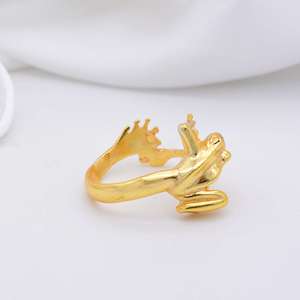 <b>Boho</b> Frog <b>Ring</b> 18k Gold Plated Brass <b>Ring</b> Animal Theme <b>Ring</b> Wholesale <b>Ring</b> for women - Product Image 3