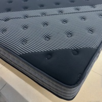 Matelas double en polyuréthane à haute résilience doux Camel, soulagement de la douleur, 7 zones de ressorts ensachés, matelas confortable
