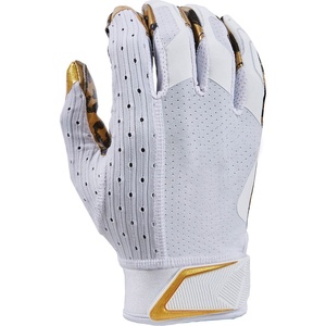 Gants de récepteur de football en cuir de conception personnalisée de haute qualité poignée en silicone pour adultes et enfants équipement de football américain en plein air - Product Image 3