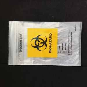 نقل العينات مع الحقيبة الخلفية مع علامة المخاطر البيولوجية/كيس بلاستيك طبي مخصص من البولي إيثيلين للمخاطر البيولوجية - Product Image 2