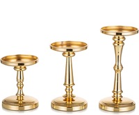 Axiom Home Accents Set Drei Silberne Stabkerzenhalter Elegante Weihnachts-Säulenständer Festliche Dekorationen Aluminium Handgefertigt