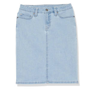 Jupe en jean décontractée pour femmes de qualité supérieure, légère, entièrement personnalisable, anti-rides, respirante, séchage rapide, broderie, dernière tendance - Product Image 3