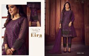2022 élégant pakistanais indien concepteur lourd Net séquence broderie travail pour les mariages Eid robe spéciale tarifs de gros Surat - Product Image 3