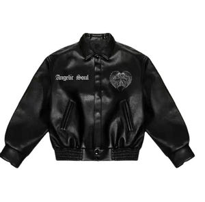 เสื้อแจ็กเก็ตเบสบอลบอมเบอร์ของผู้ชายเสื้อแจ็คเก็ตหนังวัวระบายอากาศไซส์ใหญ่พิเศษปักโลโก้ได้ตามต้องการสำหรับฤดูหนาว - Product Image 1