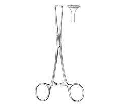 Allis Adair Fórceps de sujeción de tejido de 6 pulgadas 9-10 dientes Reutilizable Acero inoxidable Conjunto de instrumentos de Cirugía General Maquinaria - Product Image 2