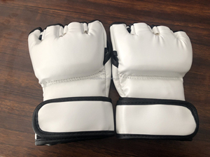 2025 New High quality MMA Custom Professional UFC Half Finger PU Grappling <b>Gloves</b> Boxing MMA <b>Gloves</b> for Training - Product Image 2