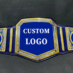 Ceinture de lutte lourde personnalisée de qualité supérieure en cuir souple de 4mm avec logo en alliage de zinc - Product Image 1