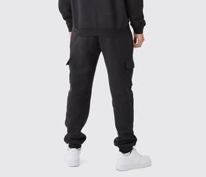 Pantalones de chándal y sudadera con capucha con logotipo personalizado de peso pesado de alta calidad, conjunto de chándal de algodón 100% Cargo Jogger deportivo de alta calidad - Product Image 3