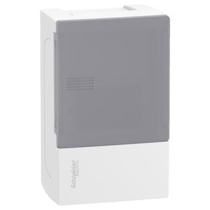 Per SCHNEIDER ELECTRIC Mini Pragma Surface Enclosure MIP12104T 1 X 4 Moduli con Porta Traslucida - Product Image 1
