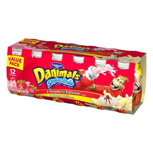 Danimals Vasitos de Yogur con Sabor a Fresa, Plátano y Chocolate, Empaquetados a Granel con Vitaminas y Minerales para Mercados Mayoristas Globales - Product Image 4