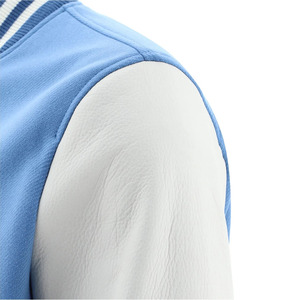 Top Quality Comfortable Low MOQ <b>Men's</b> Varsity <b>Jacket</b> Hot Selling 100% Wool Leather Sleeves Varsity <b>Jacket</b> for <b>Men</b> - Product Image 4