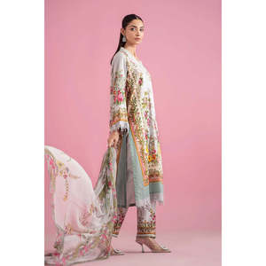 Colección Eid Primavera/Verano 2025 de Maria B, MPT-2605-B TC-1273, Blusa de Chifón para Uso Diario - Product Image 5