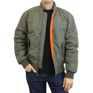 Ventes en gros OEM Usine sur mesure Vestes bomber en toile surdimensionnées de haute qualité Col montant Poches Nouveauté Polyester Homme - Product Image 3