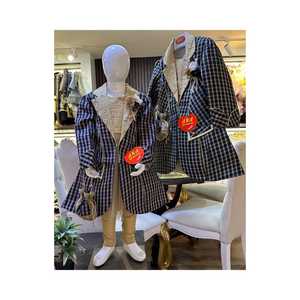 Robe en Satin Imprimé Floral Fantaisie avec Sac à Main pour 6-7 Ans Bébé Filles Nouvelle Collection Printemps pour les Fêtes - Product Image 1