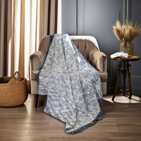 Jeté en coton égyptien pour la vente en gros, 100% coton uni, écologique, avec taille et couleur personnalisées