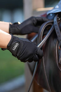 Gants d'équitation personnalisés avec logo, gants de sport antidérapants respirants en cuir, en vente chaude, flexibles et pour une utilisation en extérieur - Product Image 6