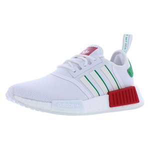 Adidas Nmd_R1 GS รองเท้าผู้หญิงสี: ขาว/ขาว/เขียว100% ของแท้ - Product Image 1