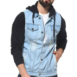Chaqueta de Mezclilla para Hombre de Manga Larga, Nueva Llegada de Fábrica, Chaqueta de Mezclilla para Hombre Personalizada al por Mayor - Product Image 1