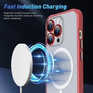 Coque en verre protectrice pour objectif métallique iPhone 15 Pro Max 6.7 avec anneau magnétique bleu - Product Image 2