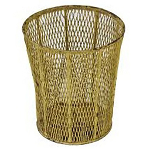 Home Wastage Use Decor High Quality Metal Elegant Flowers Enamel Paint Design Iron Durable Trash Cans <b>Dust</b> <b>Bin</b> - Product Image 4