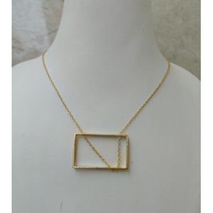 Collares de Latón Hechos a Mano, Chapados en Oro, con Patrón Geométrico, Cadenas Religiosas Ortodoxas, Estilo Clásico, con Diamantes y Perlas, para Regalo de Boda - Product Image 1