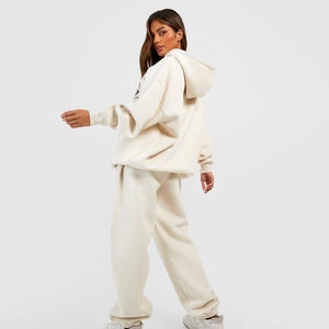 Nouvelle qualité deux pièces Jogging ensemble survêtements personnalisé deux pièces hiver survêtement ensemble pour femmes 2025 femmes OEM - Product Image 5