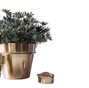El último diseño curvo a mano, jarrones y macetas de flores pulidos en oro brillante, buena calidad, suministros de decoración para el hogar y la habitación - Product Image 4