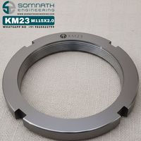 Écrou de blocage de roulement de précision SE KM23 M115X2.0 en acier inoxydable, manchon adaptateur CLASSE 4, autobloquant, entièrement fileté, usiné CNC