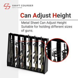 OEM ODM para Soporte Metálico Industrial con Cerradura para Almacenamiento de Rifles con Logotipo Personalizado para Exhibir Equipo de Supervivencia - Product Image 4