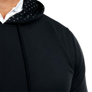 Sweats à capuche ajustés sans manches avec doublure polaire conique pour hommes OEM vente en gros hommes vêtements de rue lâche à manches longues imprimé graphique - Product Image 6