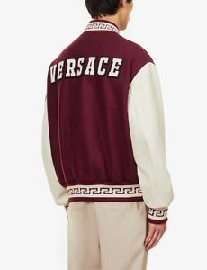 Chaqueta universitaria de pana de OEM para hombre, bombardero personalizado, diseño de letras de béisbol con parche bordado, chaqueta para mantener el calor en invierno - Product Image 3