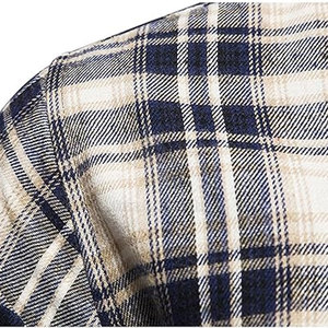 Chemises en flanelle de qualité supérieure en polyester et coton, manches longues, design personnalisé 2026, chemises pour hommes - Product Image 3