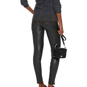 Tout nouveau pantalon en cuir PU maigre taille haute imperméable Vintage de haute qualité pour femmes dans différents styles de pantalons en cuir pour femmes - Product Image 6