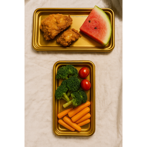 New Design Metal Tabletop Food Serving <b>Tray</b> In Gold Finished Home & Restaurant Food <b>Snacks</b> Drinks Serving <b>Trays</b> - Product Image 3